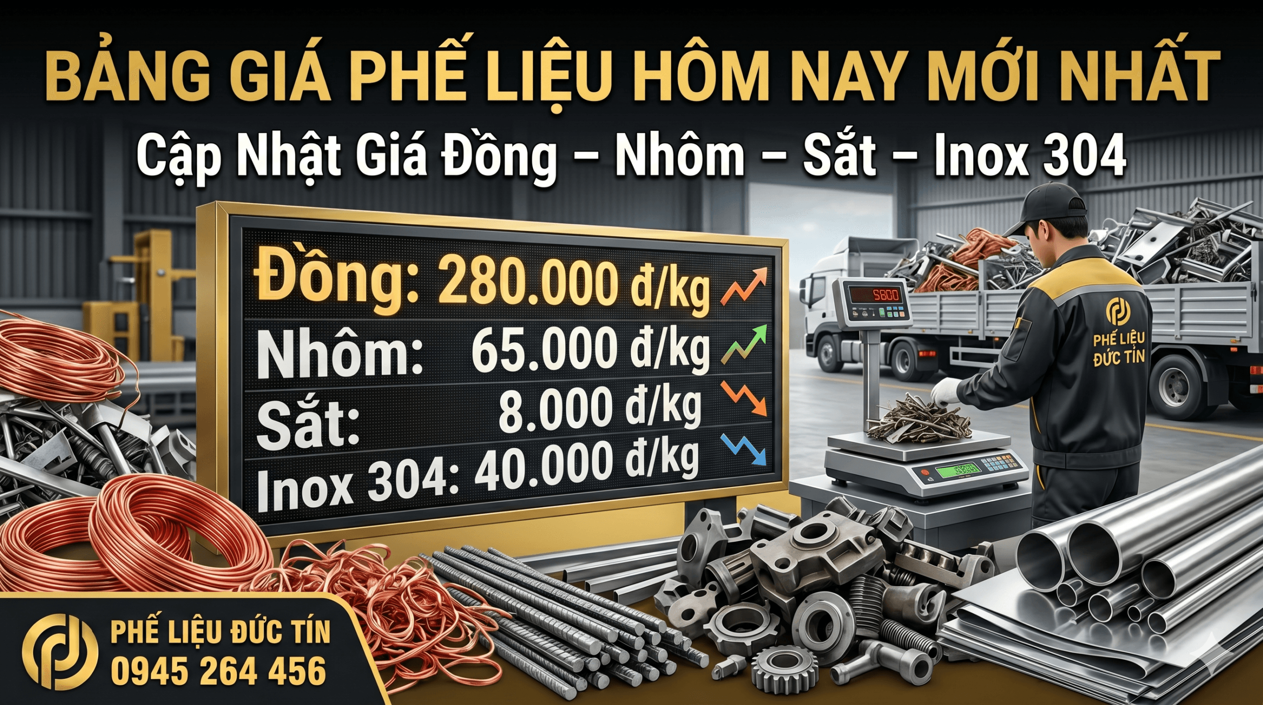 Bảng giá phế liệu hôm nay