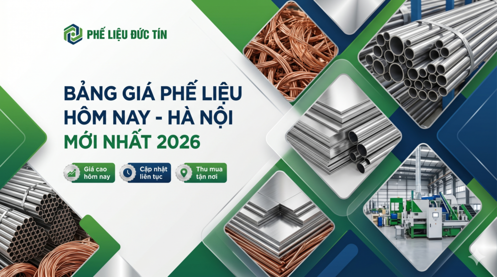 Bảng Giá Phế Liệu Hôm Nay Tại Hà Nội Mới Nhất 2026