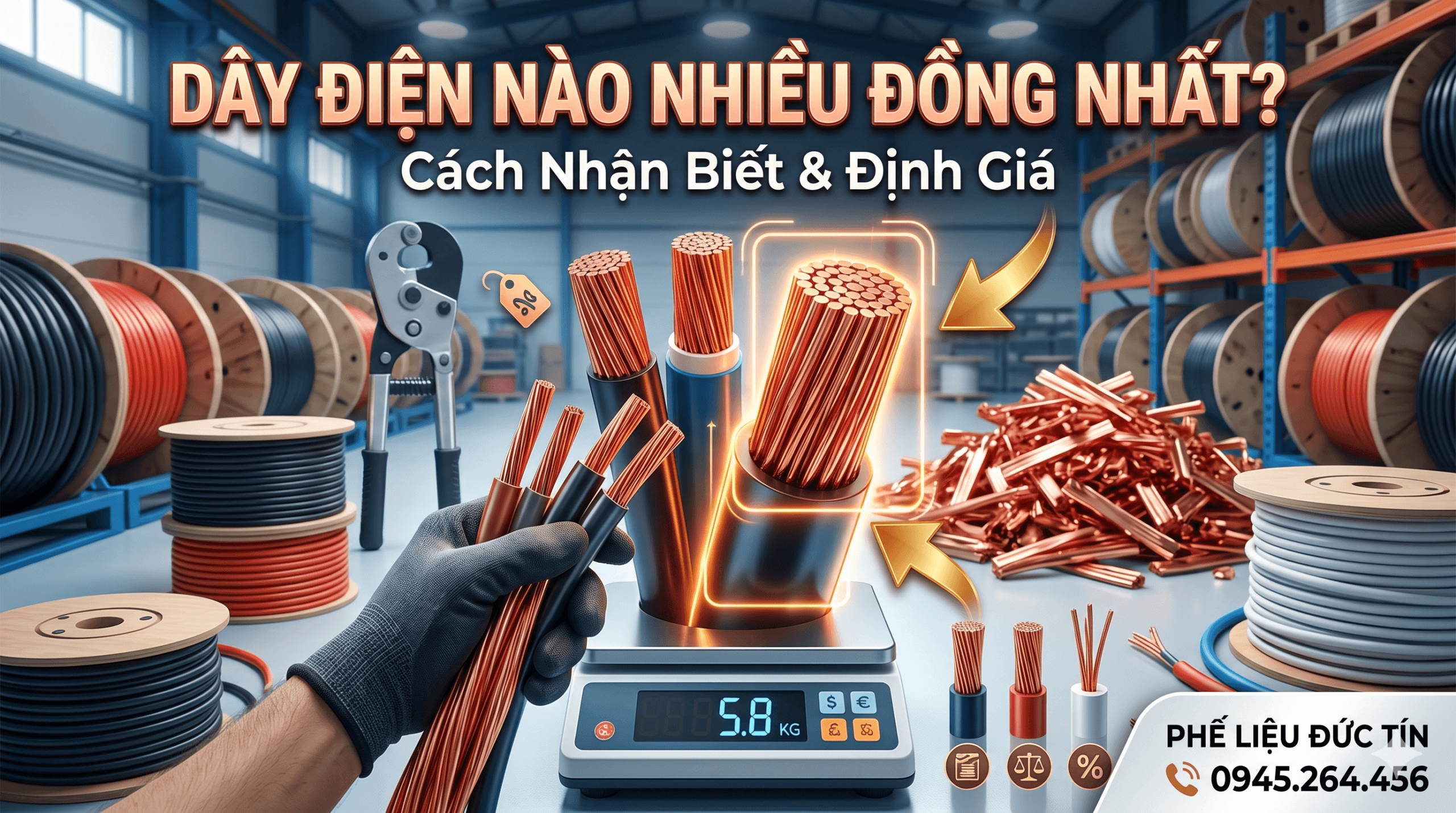 dây điện nào có nhiều đồng nhất
