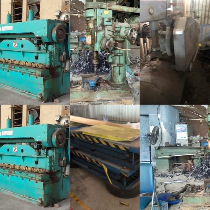 Quy trình định giá máy móc cũ dựa trên tình trạng linh kiện, motor và trọng lượng kim loại thực tế