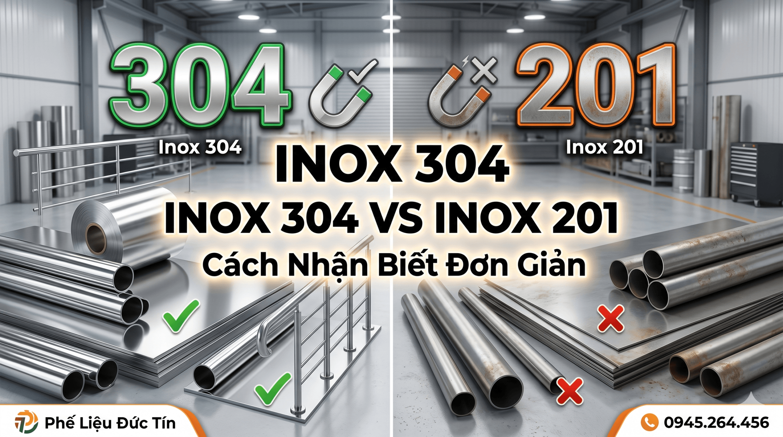 Inox 304 Và Inox 201 Khác Nhau Thế Nào