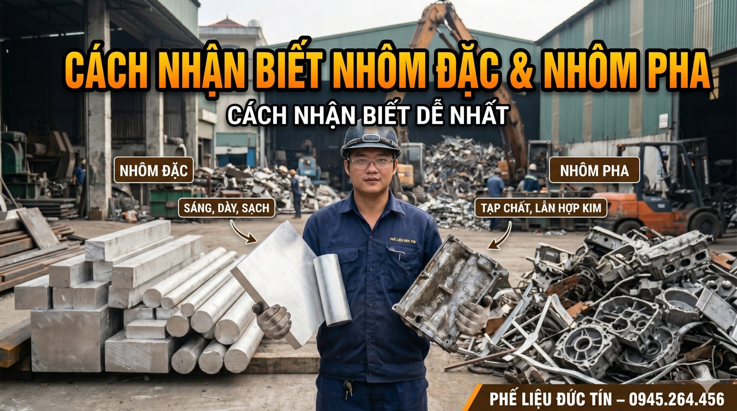 nhôm đặc và nhôm pha khác nhau ra sao
