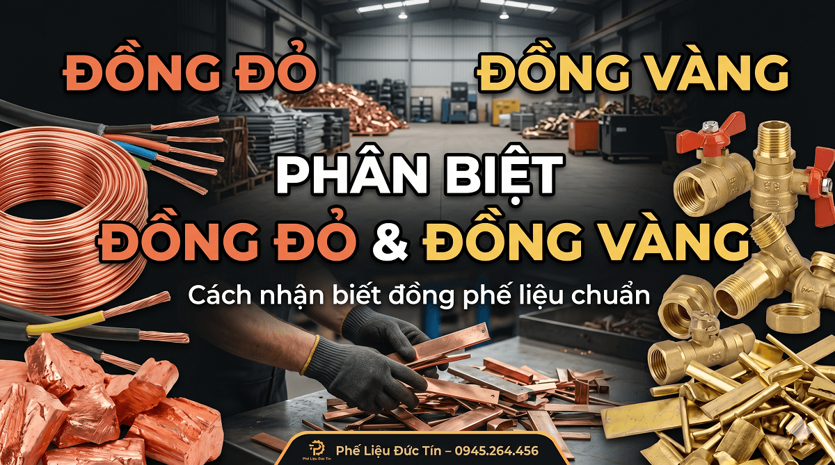 Cách phân biệt đồng đỏ và đồng vàng
