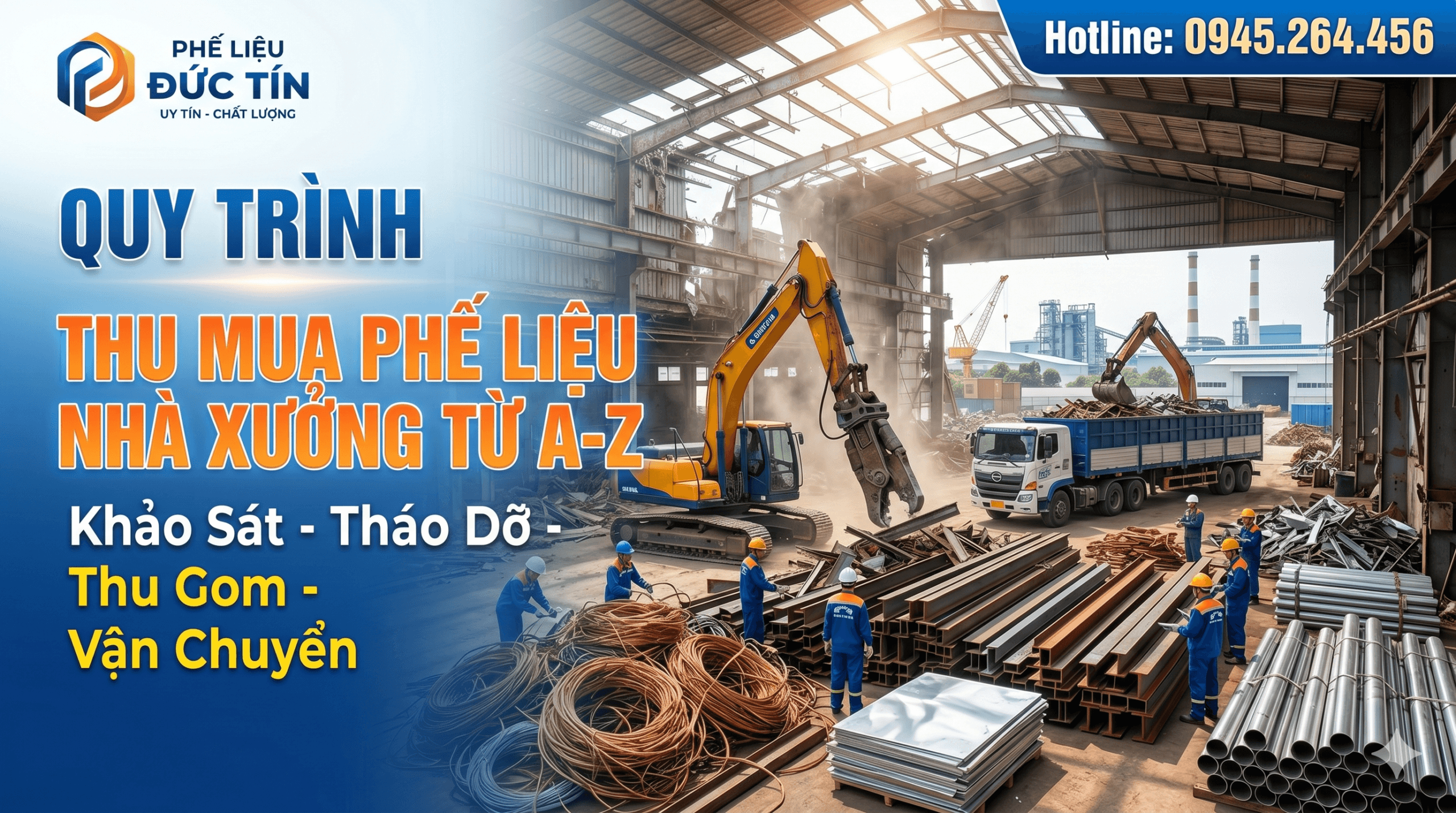 Quy Trình Thu Mua Phế Liệu Nhà Xưởng Từ A–Z Mới Nhất