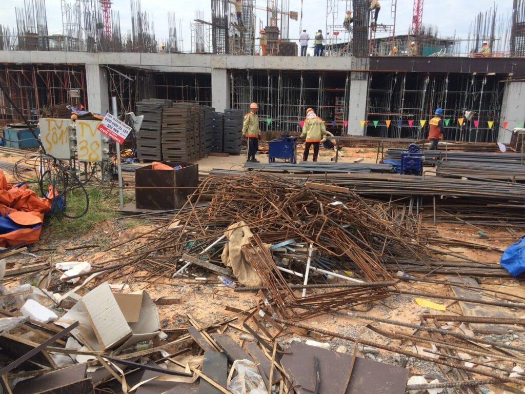 thu mua sắt vụn công trình xây dựng