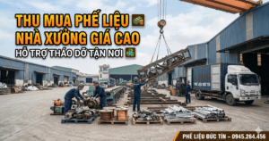 thu mua phế liệu nhà xưởng tận nơi