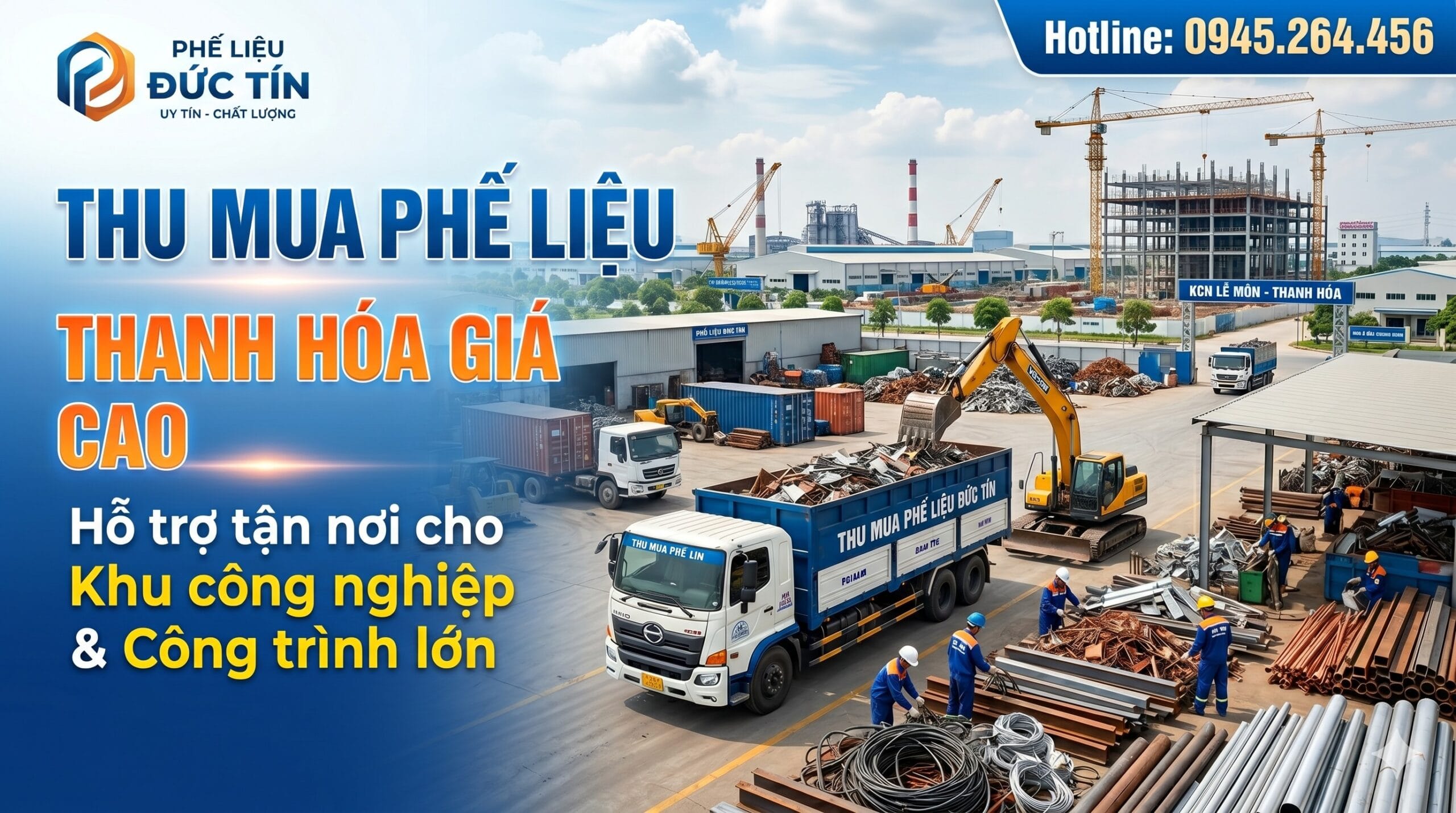 Thu Mua Phế Liệu Thanh Hóa Giá Cao – Hỗ Trợ Khu Công Nghiệp Và Công Trình