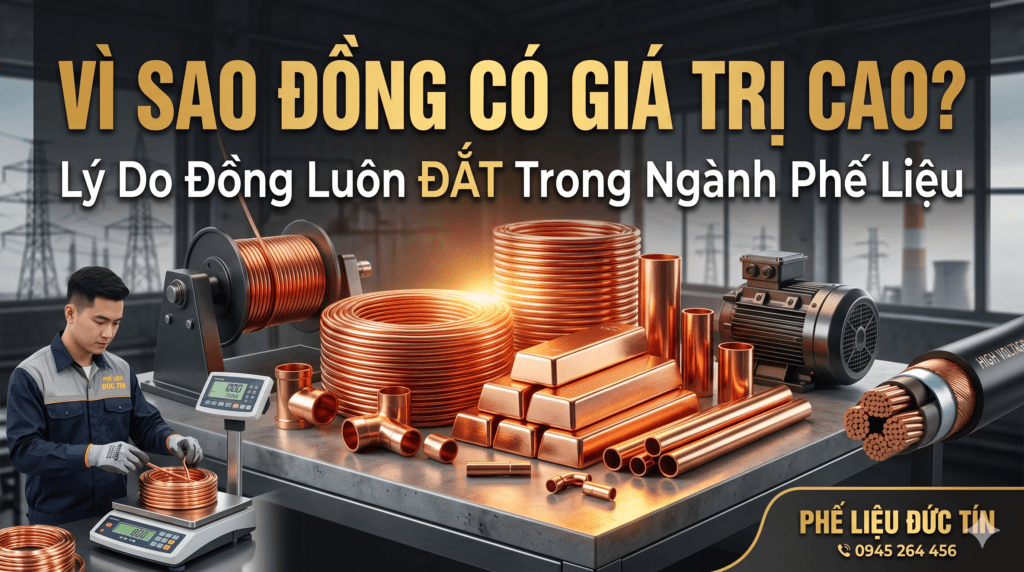 vì sao đồng có giá trị cao trong ngành phế liệu