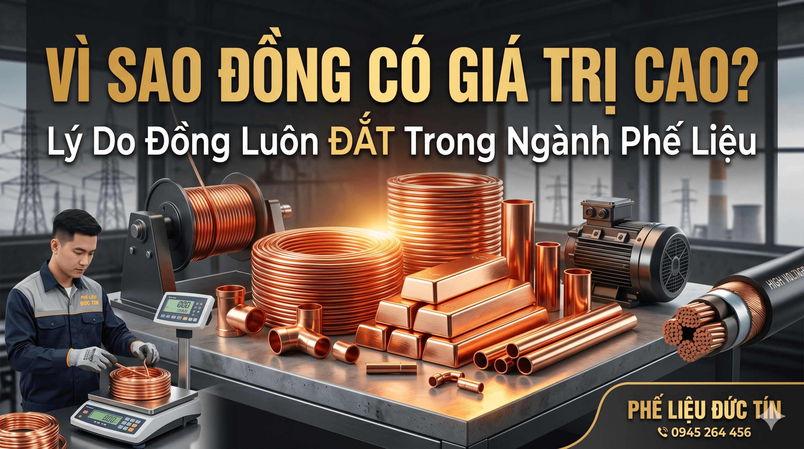 vì sao đồng có giá trị cao trong ngành phế liệu