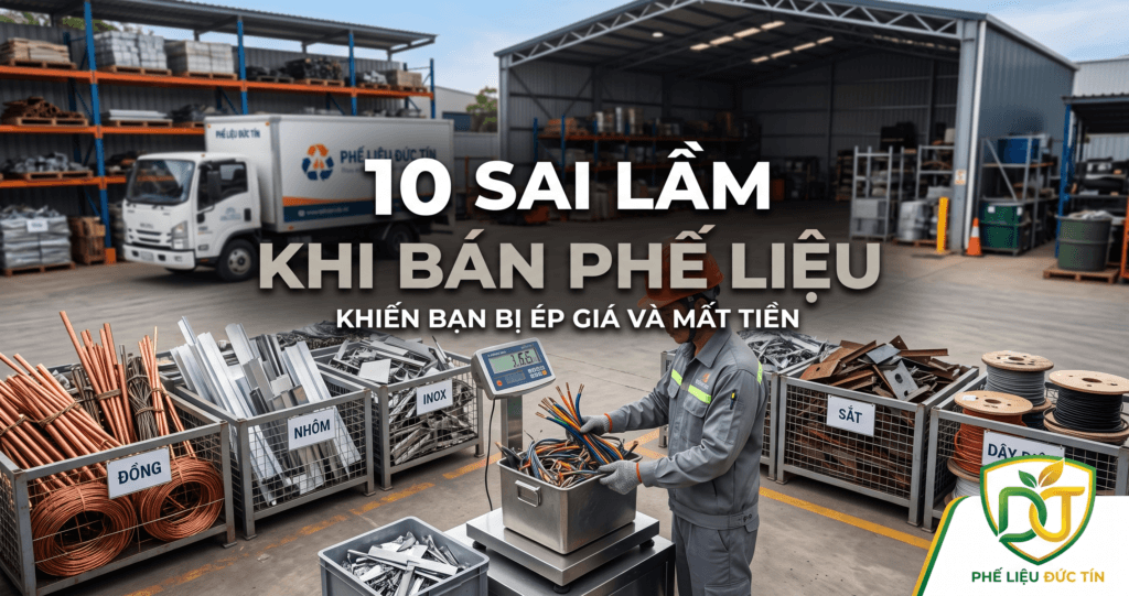 10 sai lầm khi bán phế liệu khiến bị ép giá và cách bán phế liệu giá cao