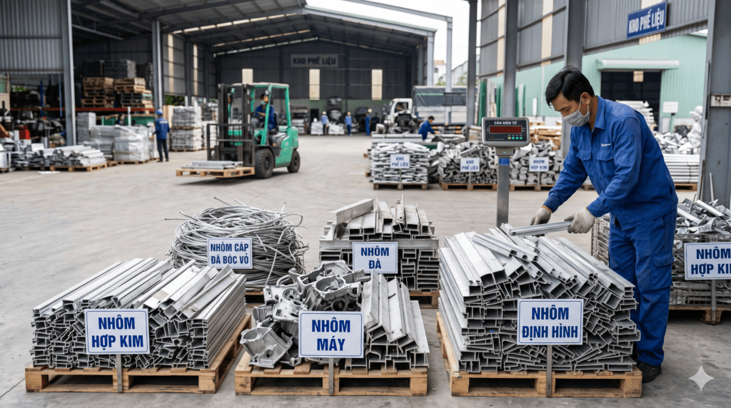 Các Loại Nhôm Phế Liệu Phổ Biến Trong Thu Mua Và Tái Chế
