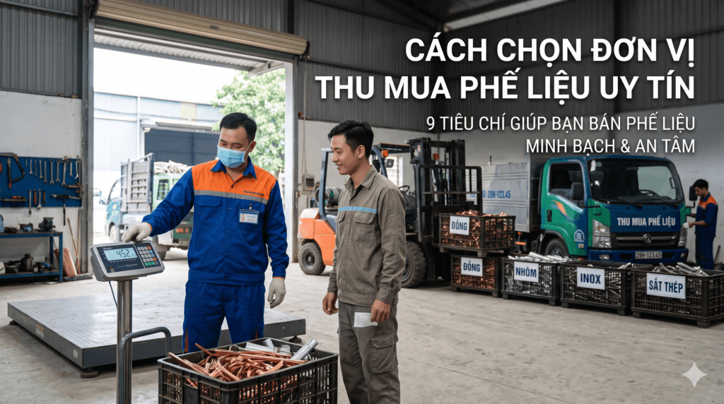 Cách chọn đơn vị thu mua phế liệu uy tín và chuyên nghiệp