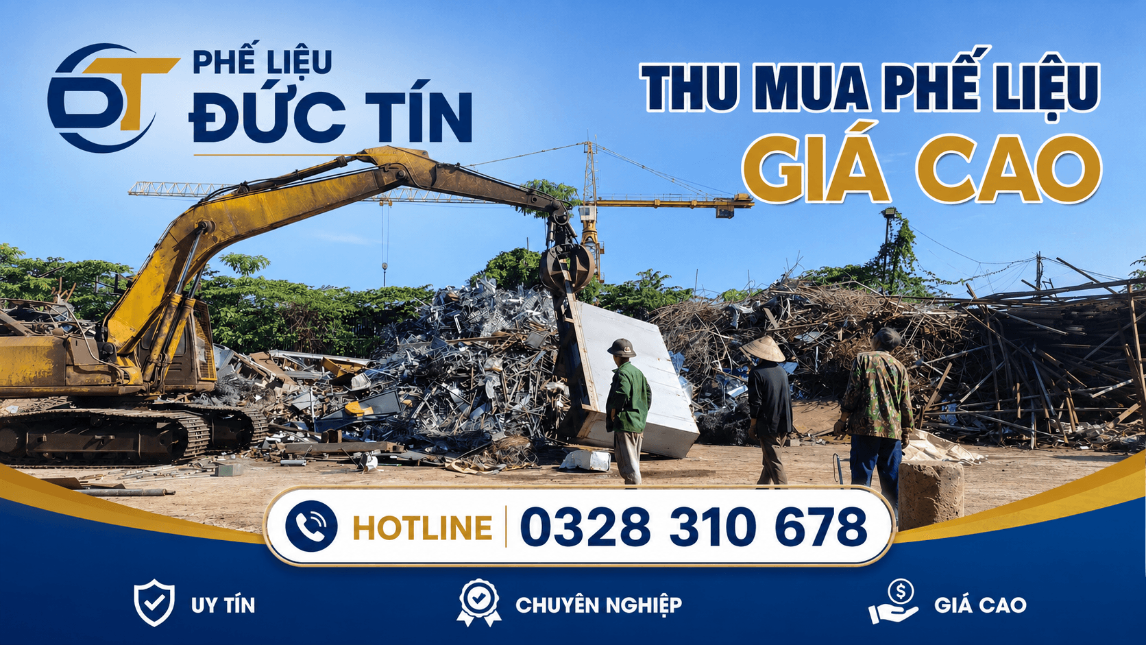 Đội ngũ Phế Liệu Đức Tín khảo sát và thu mua phế liệu tại doanh nghiệp.