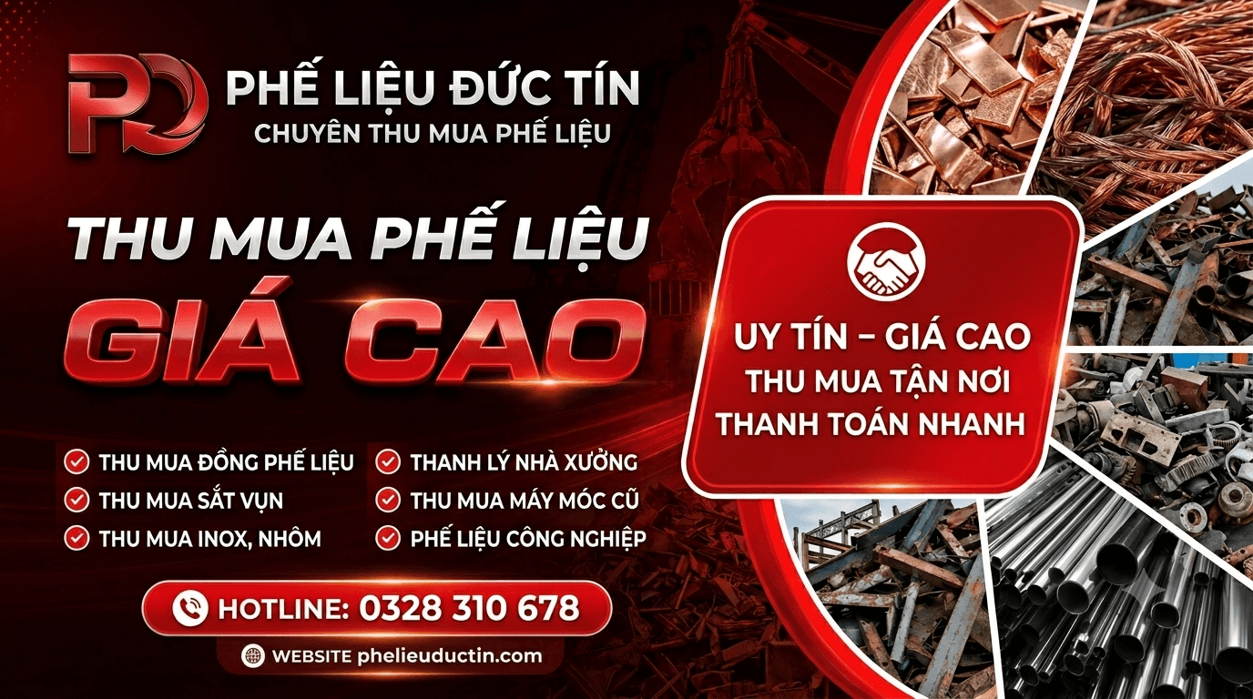 thu mua phế liệu giá cao phế liệu đức tín