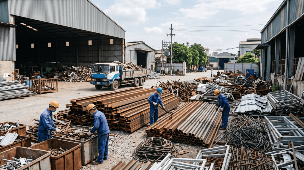 Thu mua phế liệu nhà xưởng Hà Nội tại Phế Liệu Đức Tín