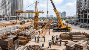 Cắt hạ cẩu tháp thu mua sắt phế liệu Hoài Đức – Đức Tín