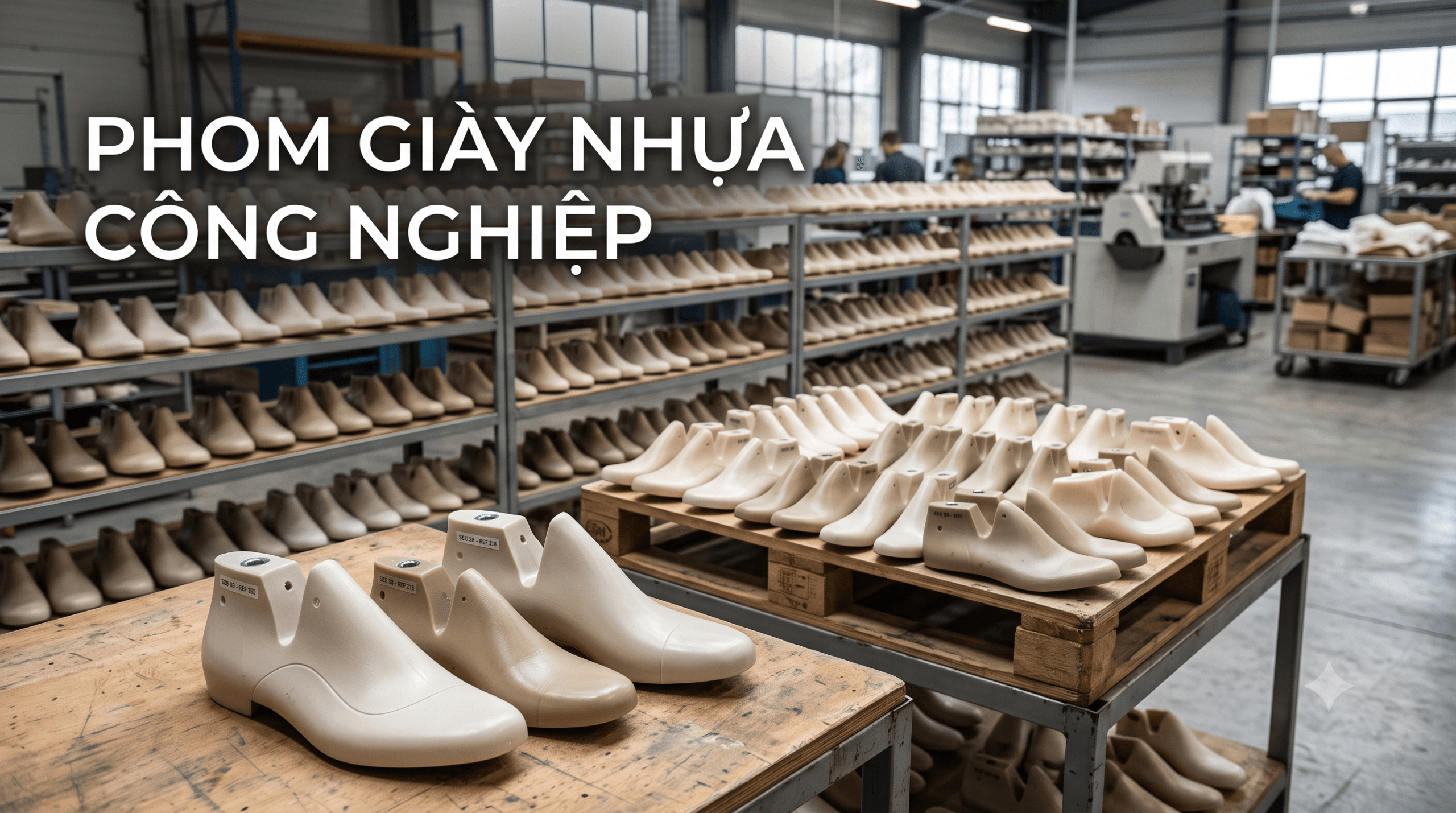 Phom giày nhựa công nghiệp dùng trong sản xuất giày dép