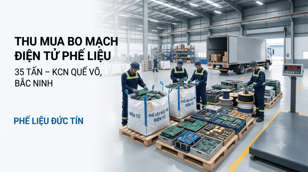 Thu mua bo mạch điện tử phế liệu KCN Quế Võ – Đức Tín