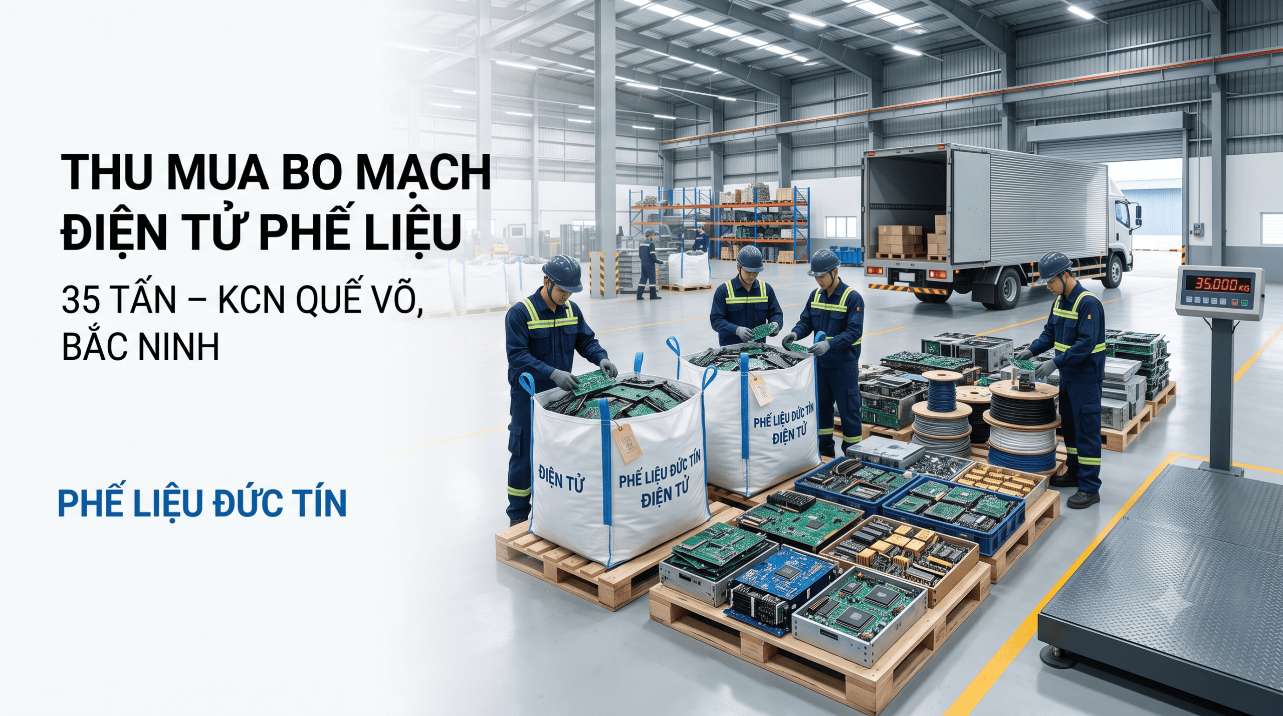 thu mua bo mạch điện tử phế liệu KCN Quế Võ Bắc Ninh