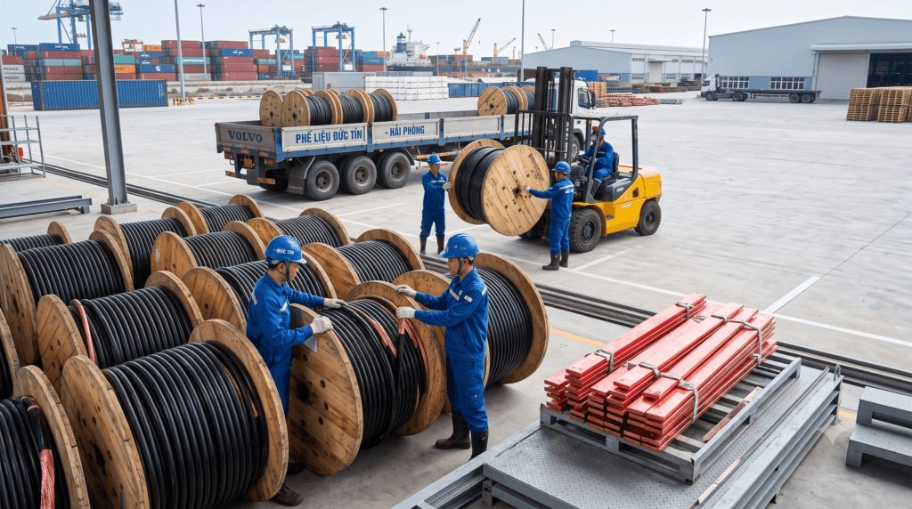 Thu Mua Đồng Cáp Phế Liệu KCN Đình Vũ Hải Phòng | Đức Tín