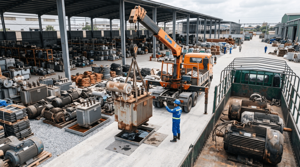 Thu mua mô tơ cũ máy biến áp Đông Anh Hà Nội – Đức Tín