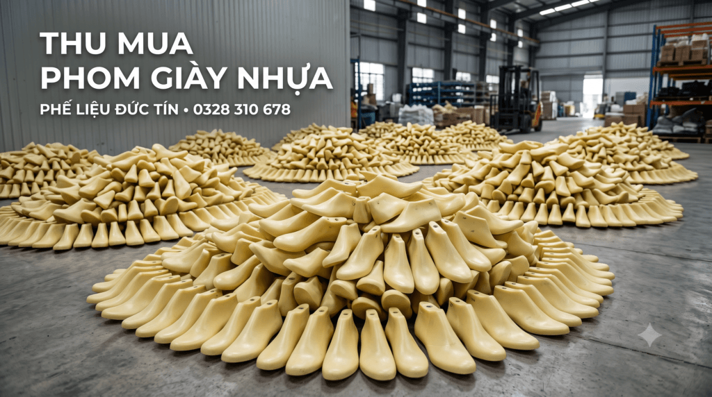 Thu Mua Phom Giày Nhựa Công Nghiệp Thanh Lý Giá 16.000–28.000đ/kg – Phế Liệu Đức Tín