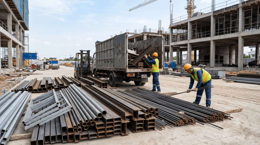 Thu mua sắt công trình tại Phế Liệu Đức Tín
