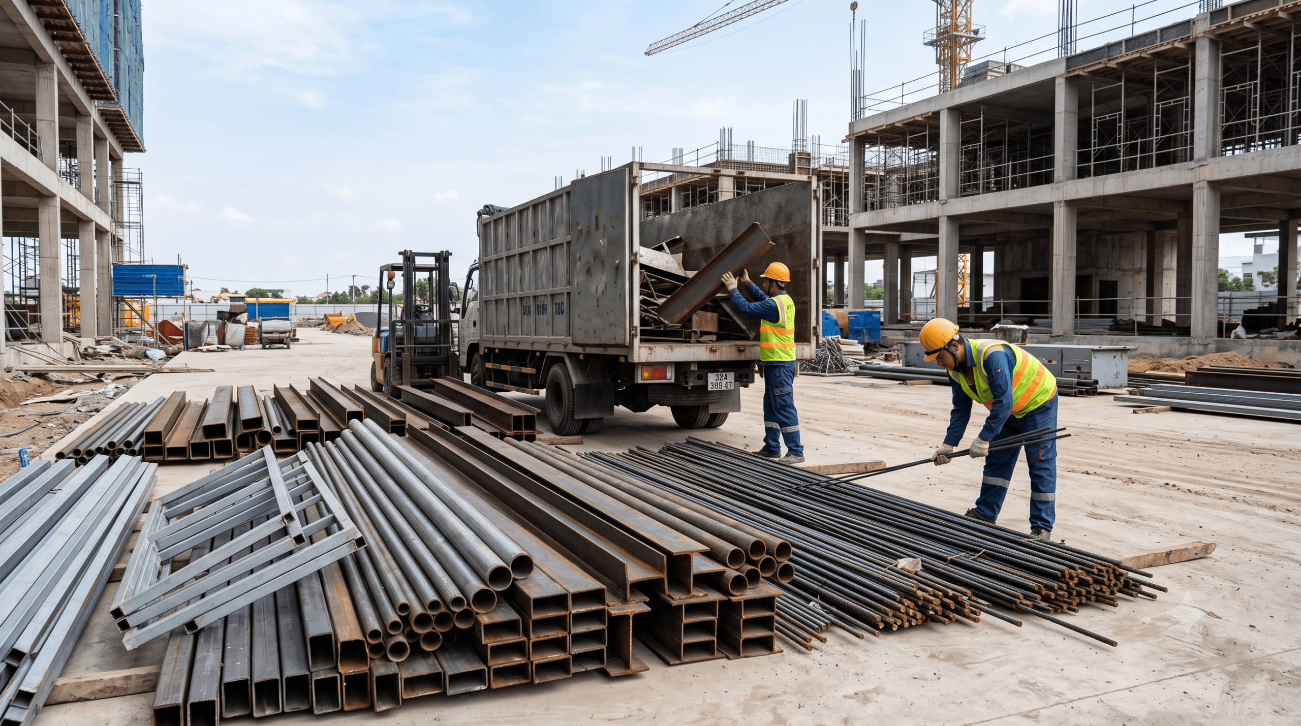 Thu mua sắt công trình tại Phế Liệu Đức Tín