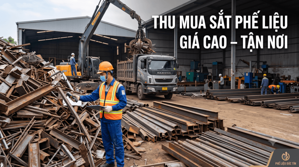 Thu mua sắt phế liệu tại Phế Liệu Đức Tín